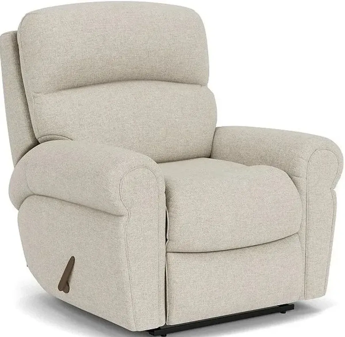 Flexsteel Langston White Vanilla Manual Recliner