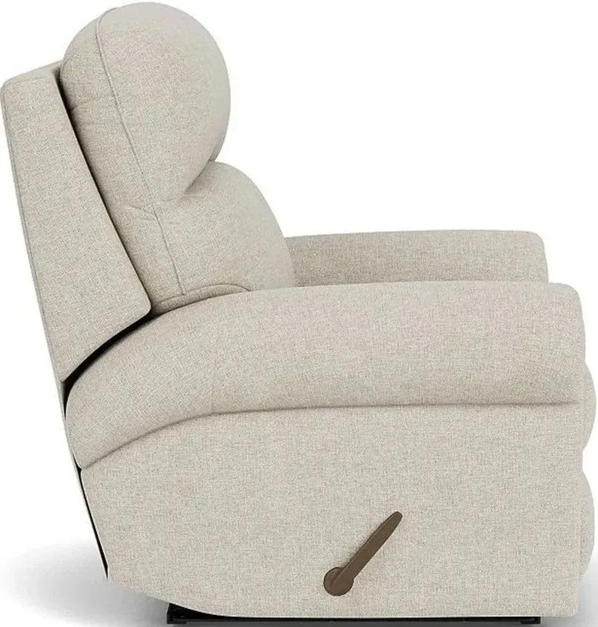 Flexsteel Langston White Vanilla Manual Recliner