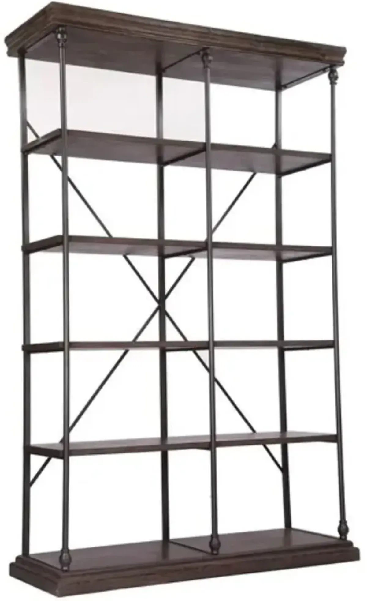 Crestview Covington Black/Dark Brown Etagere