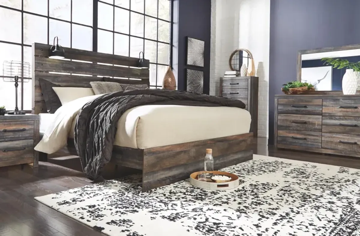 Ashley Drystan Brown King Panel Bed