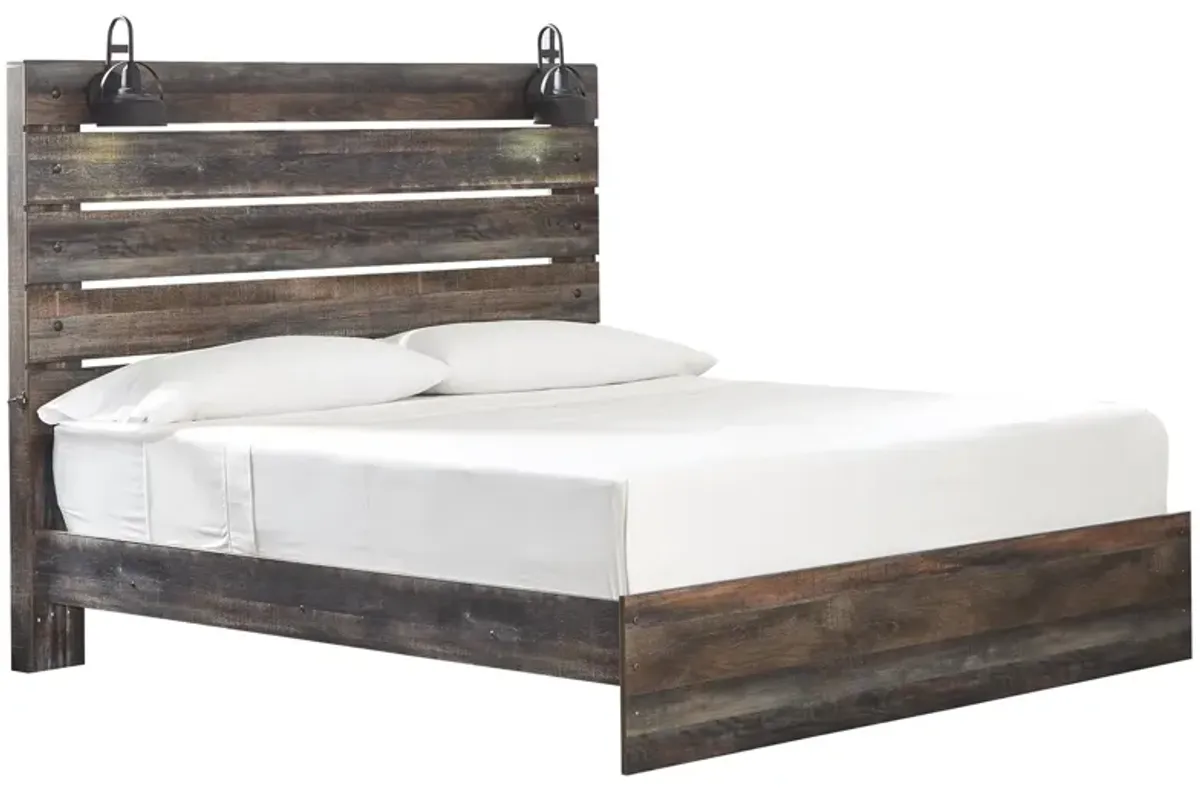 Ashley Drystan Brown King Panel Bed