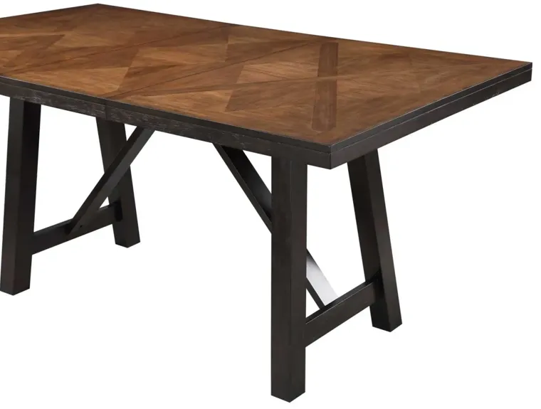 HALLE 60-78 INCH COUNTER HEIGHT TABLE WITH 18 INCH LEAF