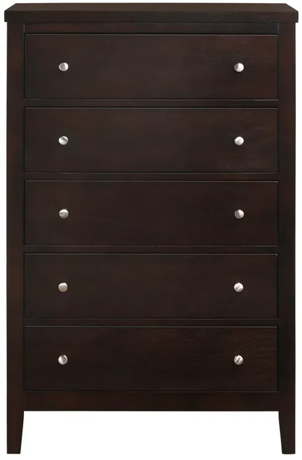 Coaster Carlton 5-Drawer Bedroom Chest Cappuccino