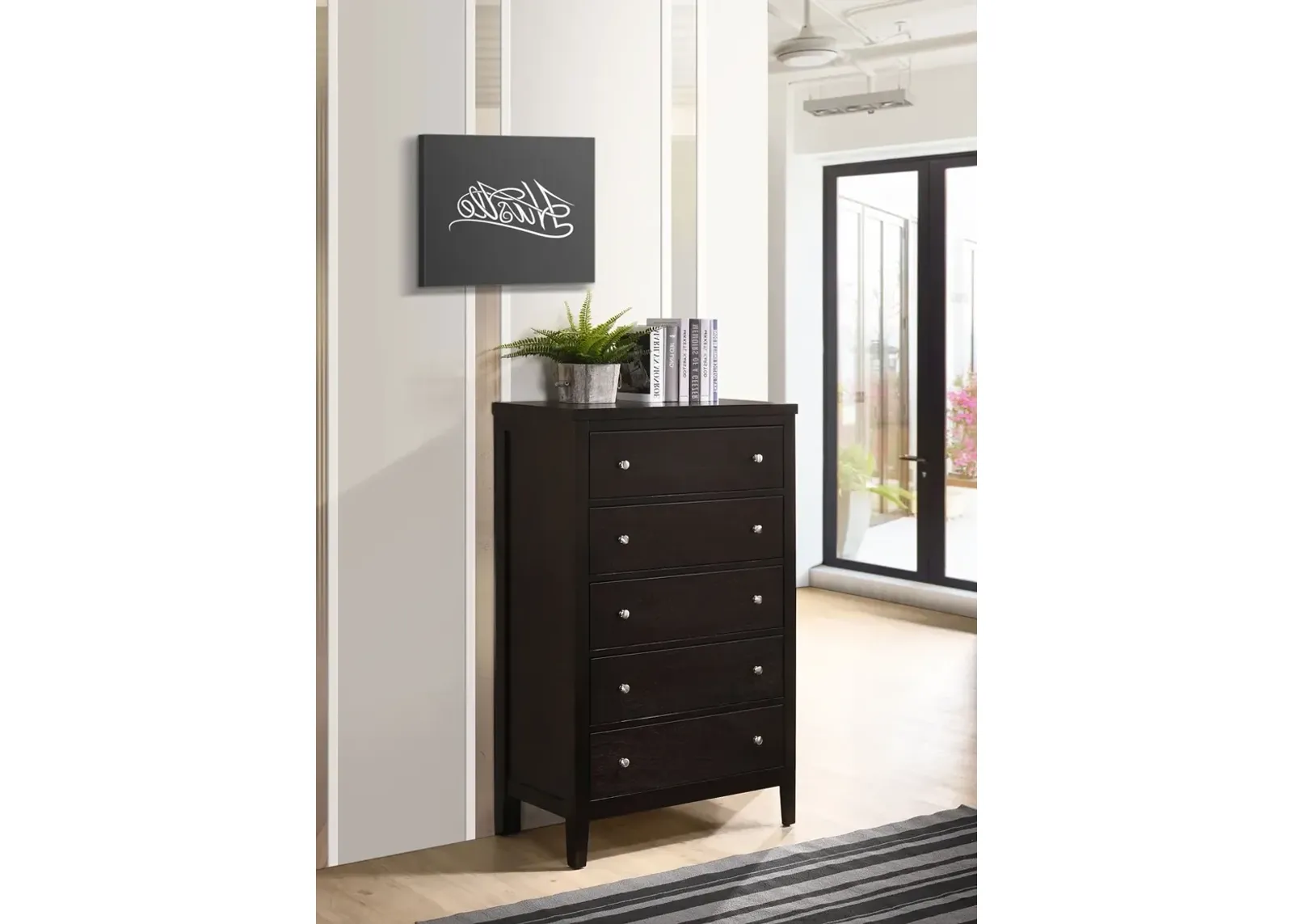 Coaster Carlton 5-Drawer Bedroom Chest Cappuccino