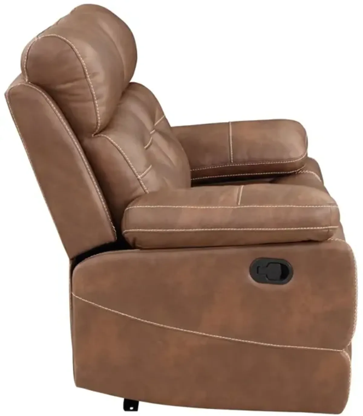 Steve Silver Rudger Manual Reclining Loveseat Brown