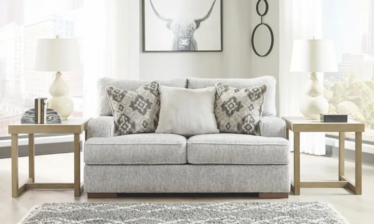 Ashley Mercado Loveseat Pewter Benchcraft