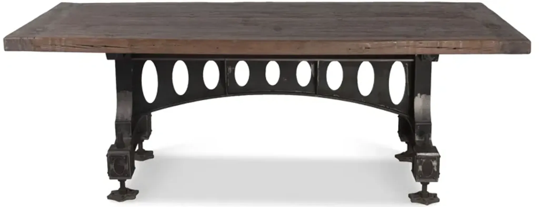 Home Trends Design Old Mill Industrial Officer's Mess Teak Wood Dining ...