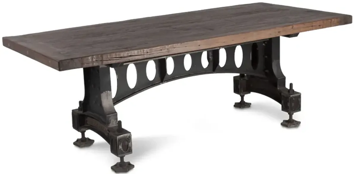 Home Trends Design Old Mill Industrial Officer's Mess Teak Wood Dining Table