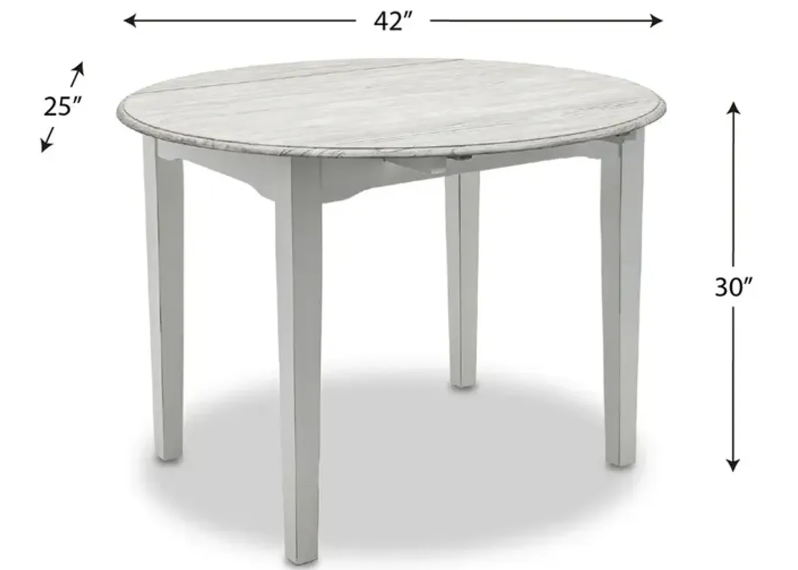 Seawinds Islamorada Drop Leaf Dining Table Dapple Grey Finish