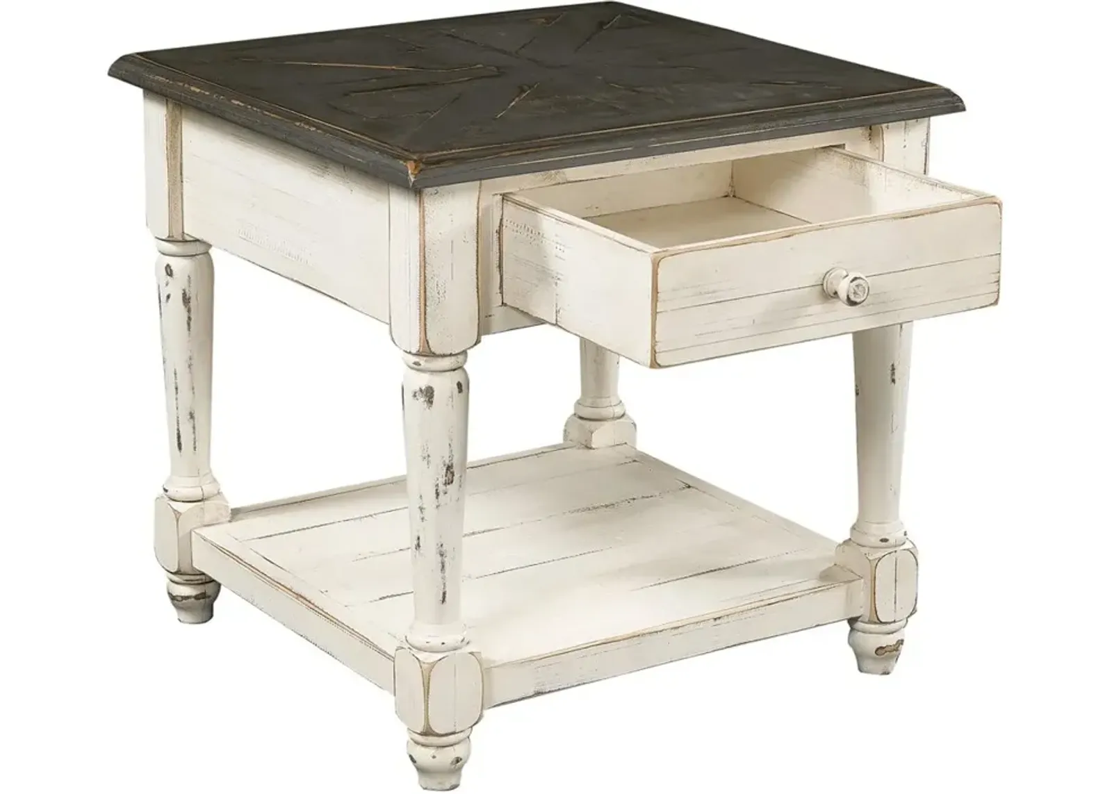 HINSDALE COTTONWOOD SQUARE END TABLE