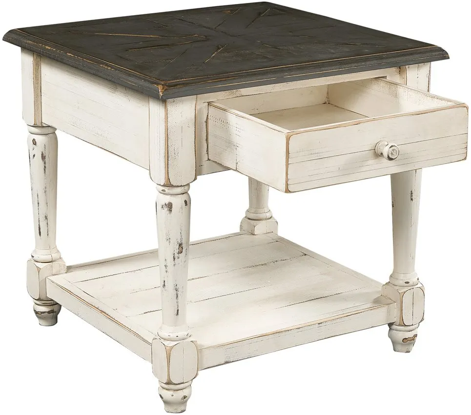 HINSDALE COTTONWOOD SQUARE END TABLE