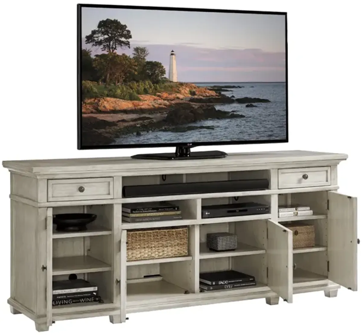 Oyster Bay by Lexington Kings Point Large Media Console