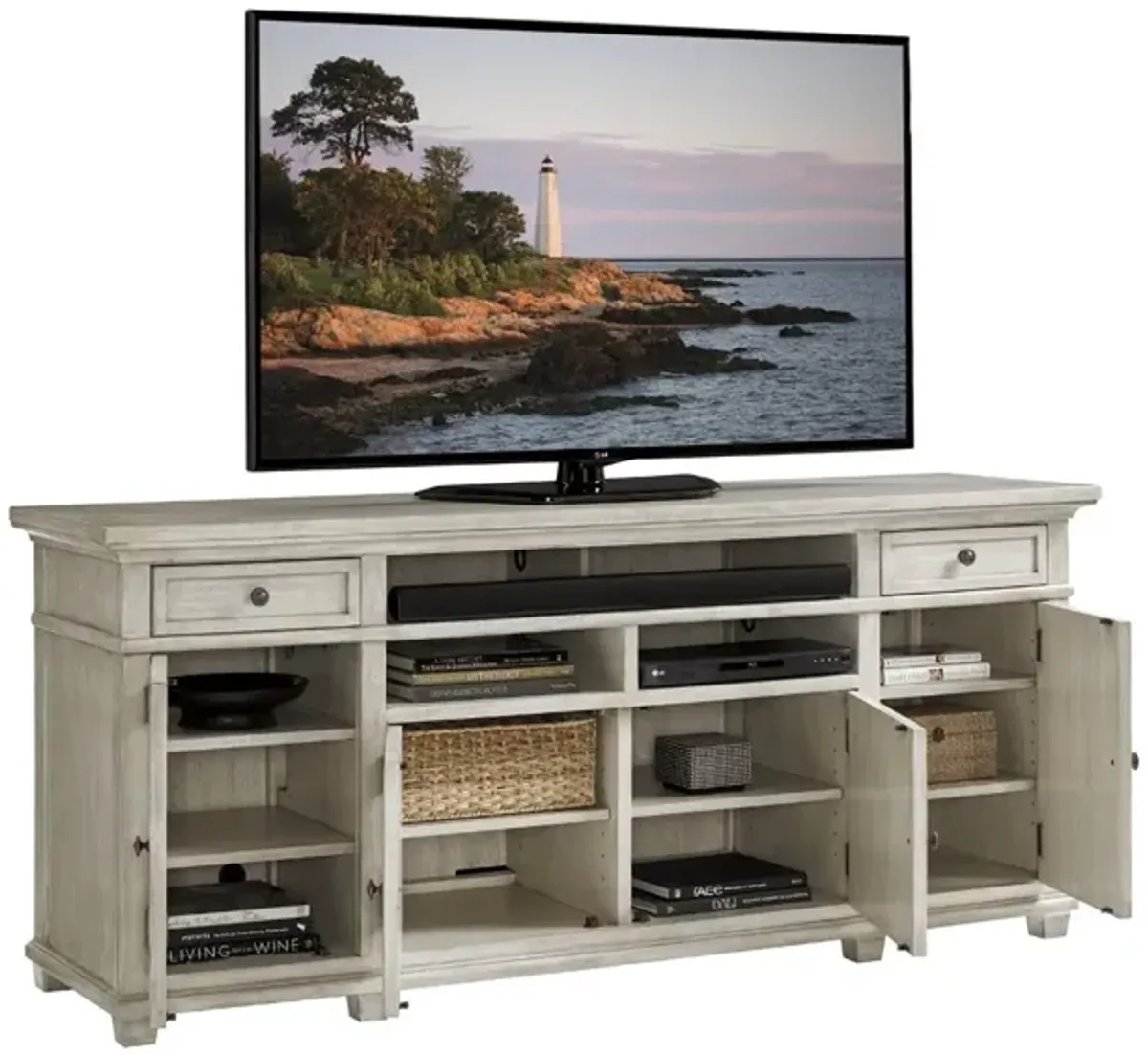 Oyster Bay by Lexington Kings Point Large Media Console