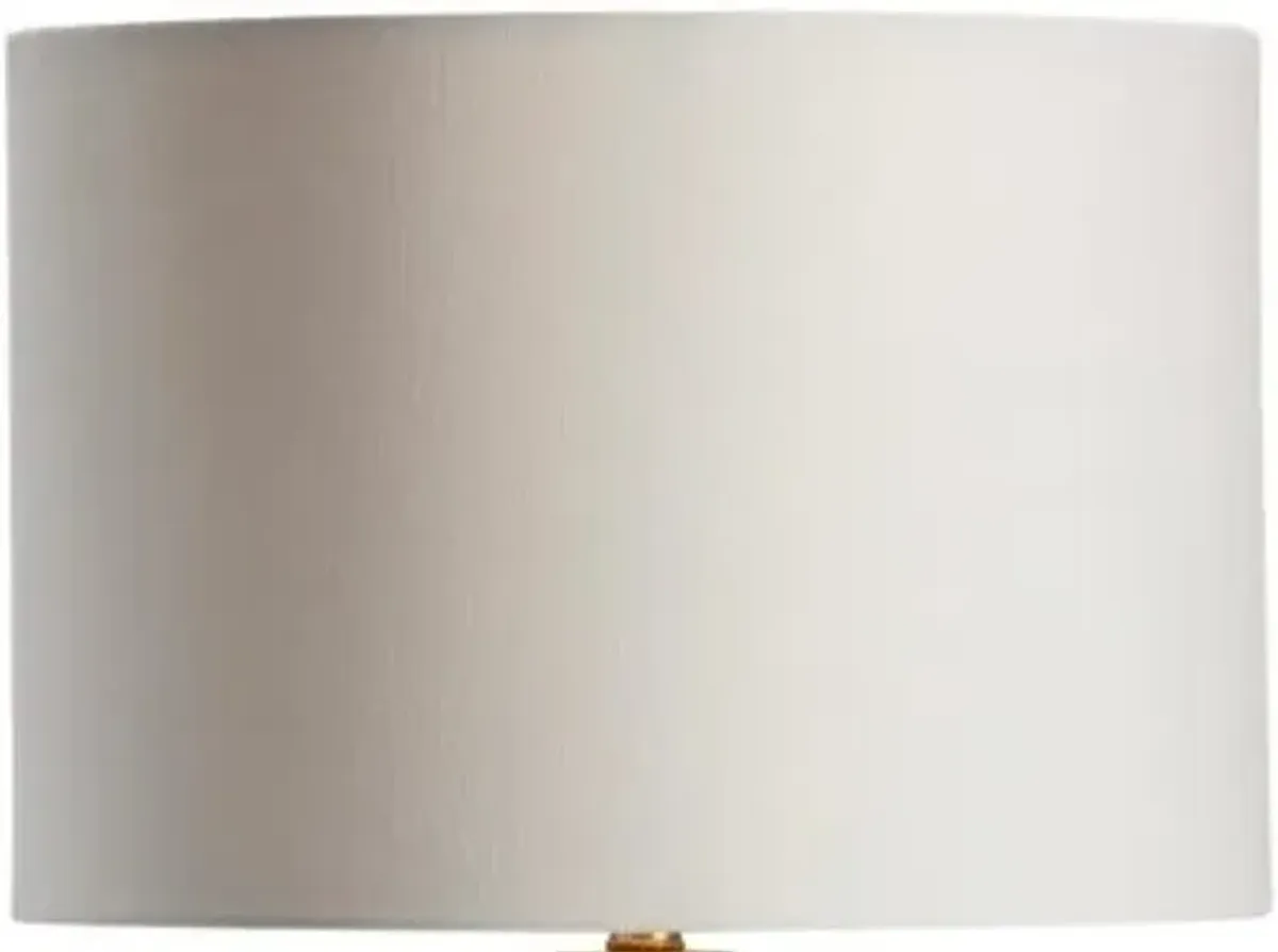 Crestview Cambridge Gold/White Table Lamp