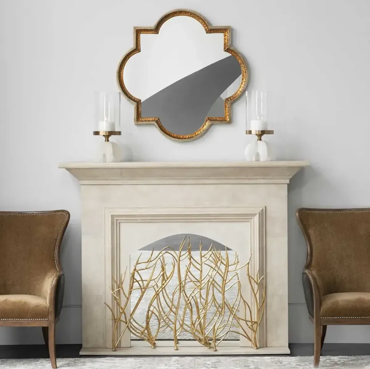 Uttermost Lourosa Gold Mirror