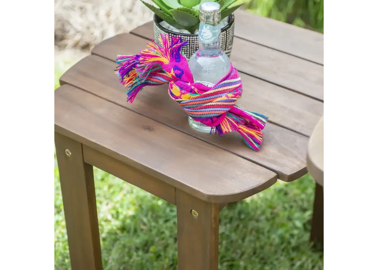 ACORN FINISH ADIRONDACK END TABLE