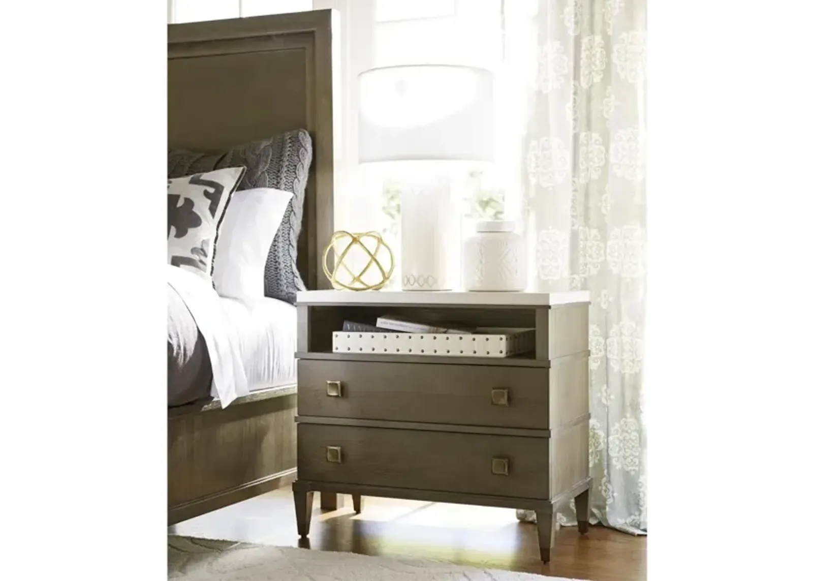 Universal Playlist Brown Eyed Girl 2-Drawer Nightstand