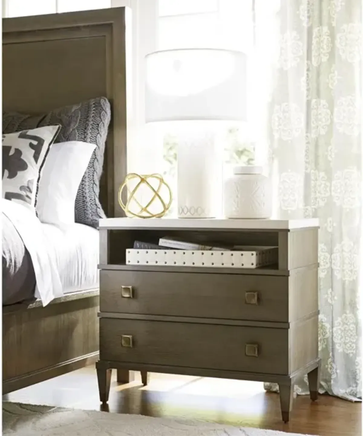 Universal Playlist Brown Eyed Girl 2-Drawer Nightstand