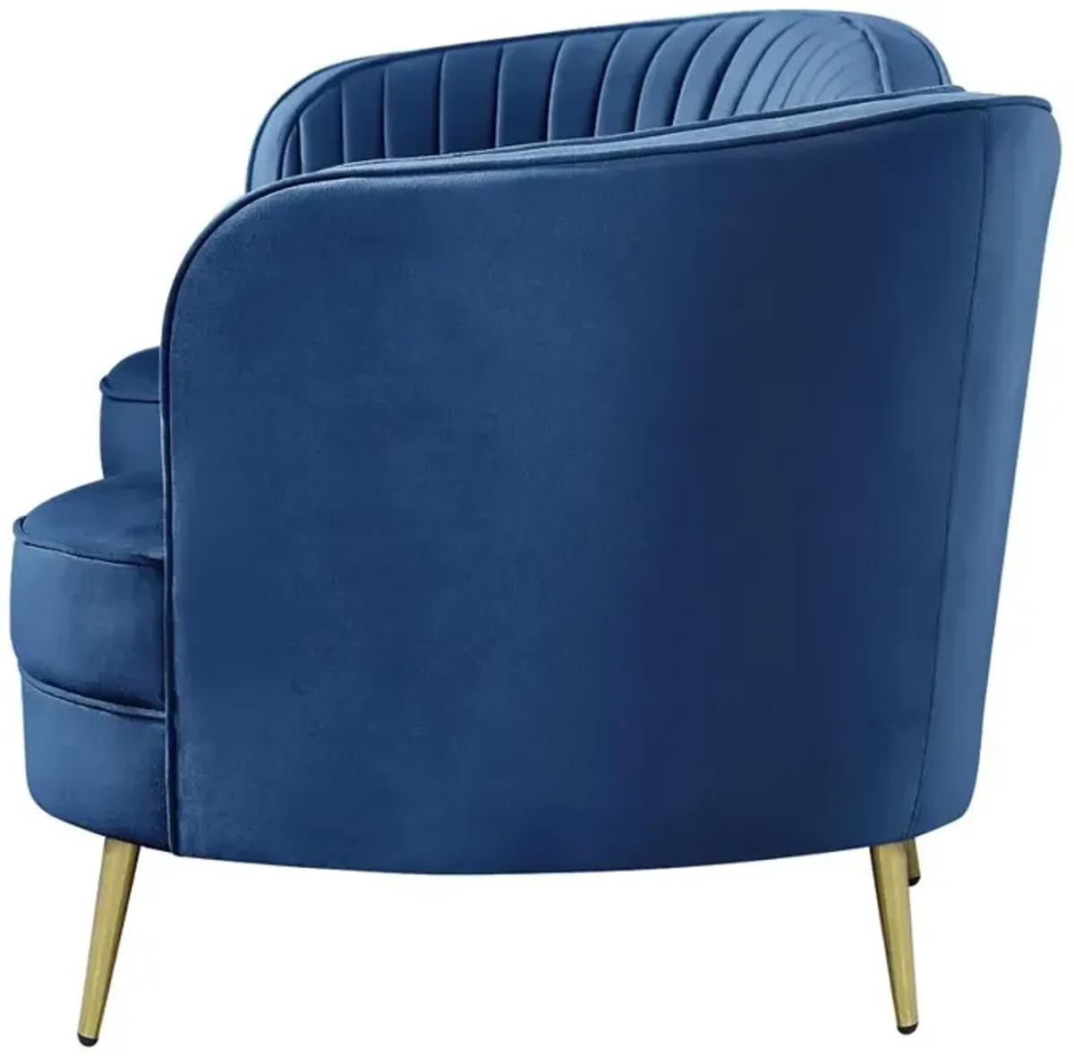 Coaster Sophia Upholstered Channel Tufted Sofa Blue