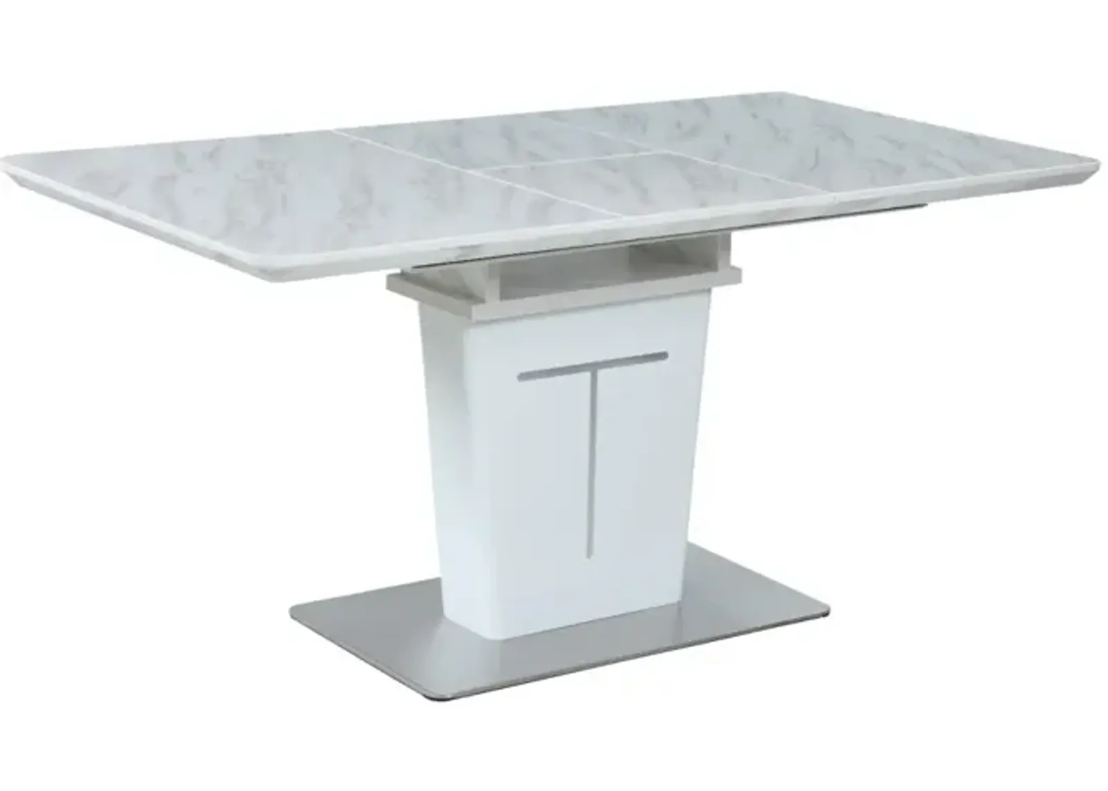 Chintaly Gwen Contemporary Extendable Melamine Dining Table