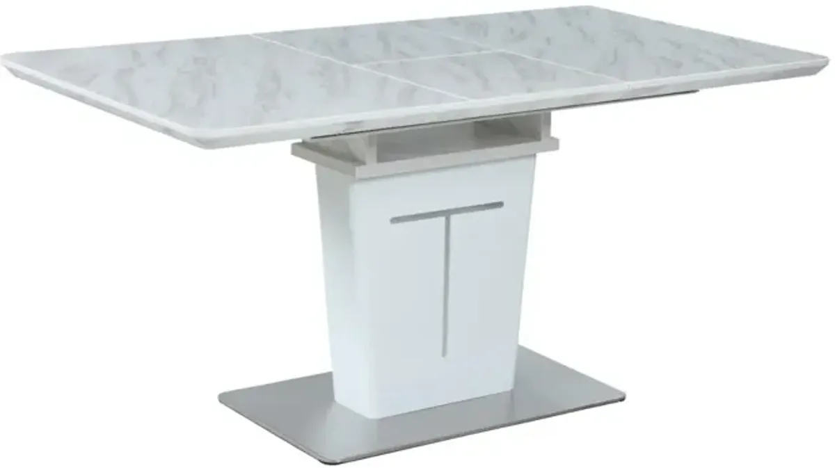 Chintaly Gwen Contemporary Extendable Melamine Dining Table