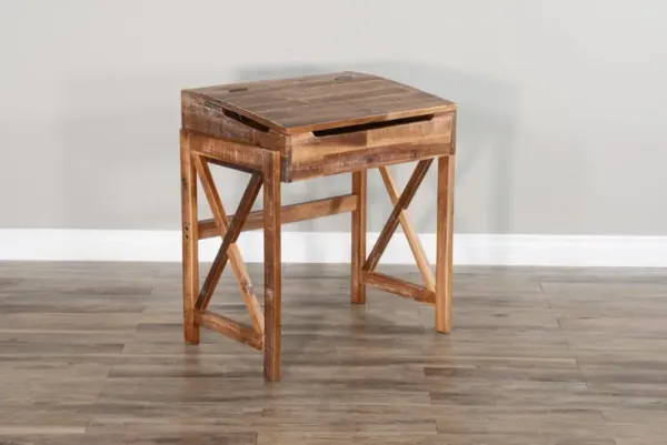 HAVANA RUSTIC ACACIA SCHOOL DESK X-BASE