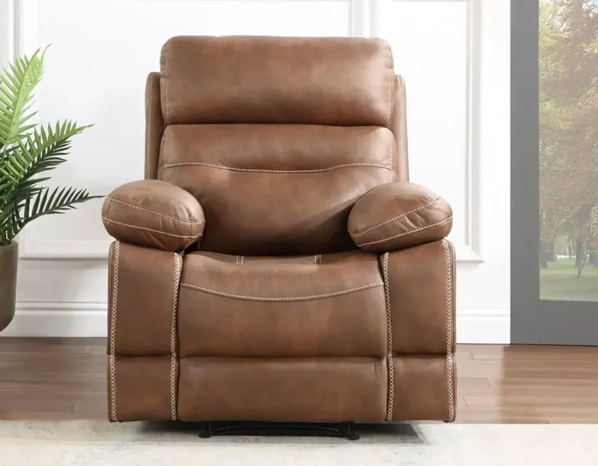 Steve Silver Rudger Manual Recliner Brown