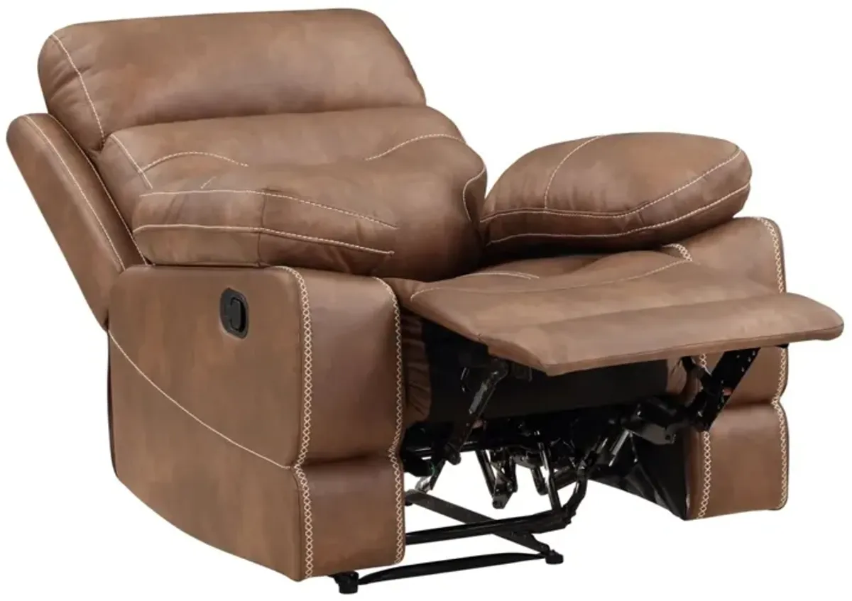 Steve Silver Rudger Manual Recliner Brown