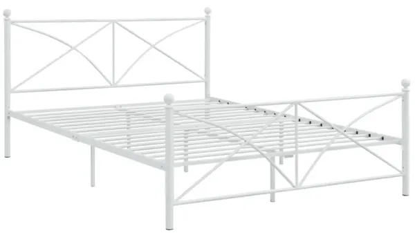 Coaster Hart Metal Queen Open Frame Bed White