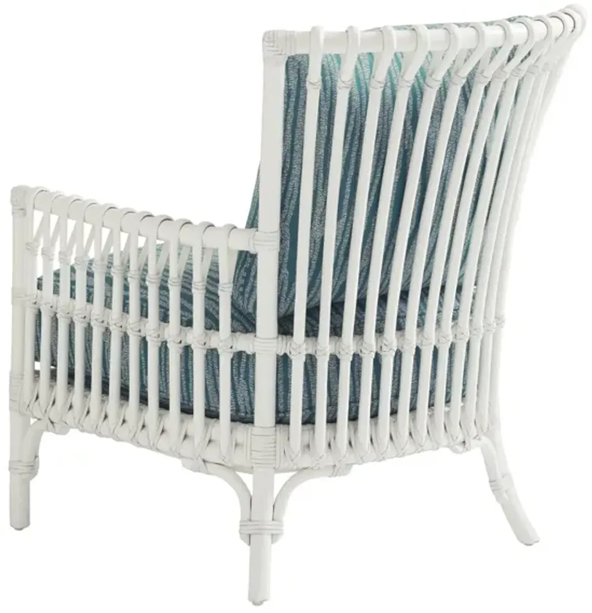 White & Blue Newcastle Chair - Ocean Breeze