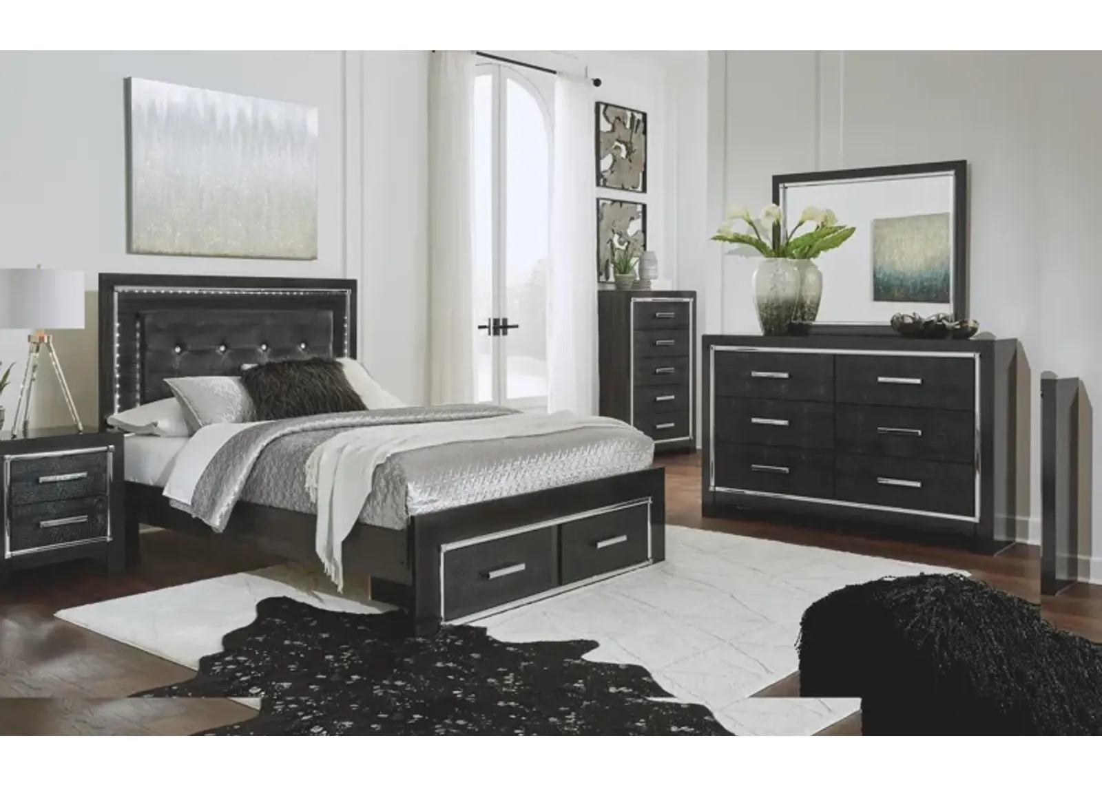 Ashley Kaydell Black Queen Storage Panel Bed