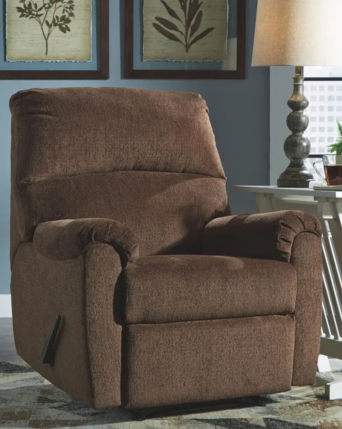 Ashley Nerviano Chocolate Zero Wall Recliner