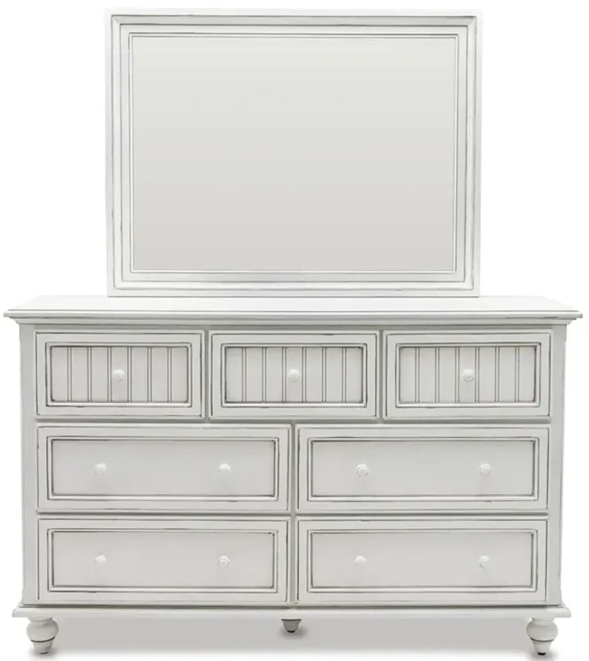 Seawinds Monaco 7-Drawer Dresser Blanc Finish