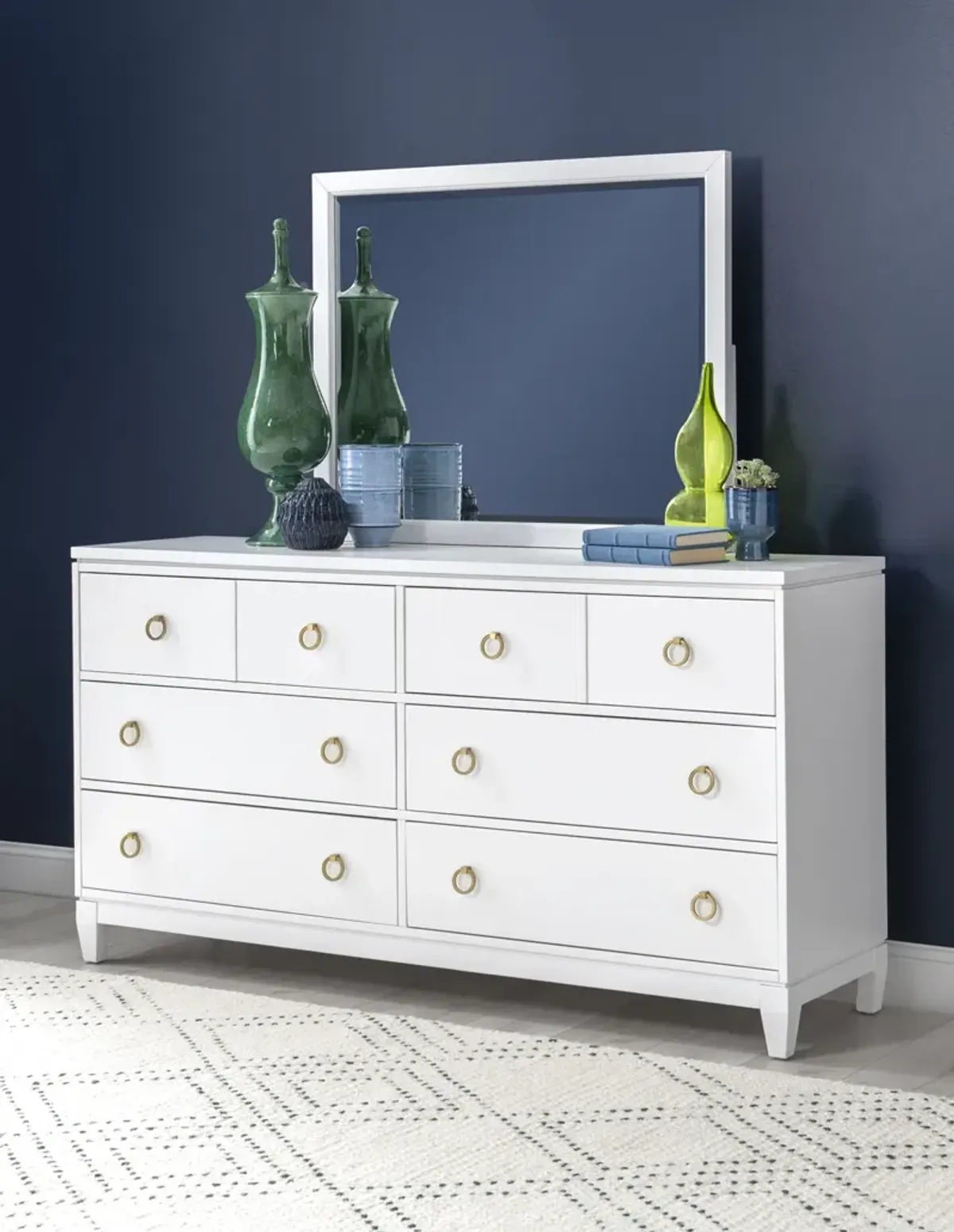 Legacy Classic Dresser White Finish Summerland White