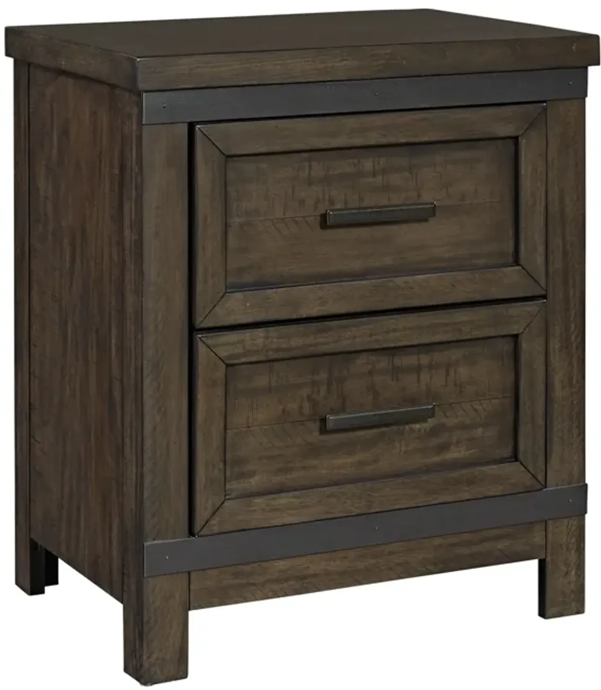 Liberty Furniture Thornwood Hills Rock Beaten Gray Nightstand