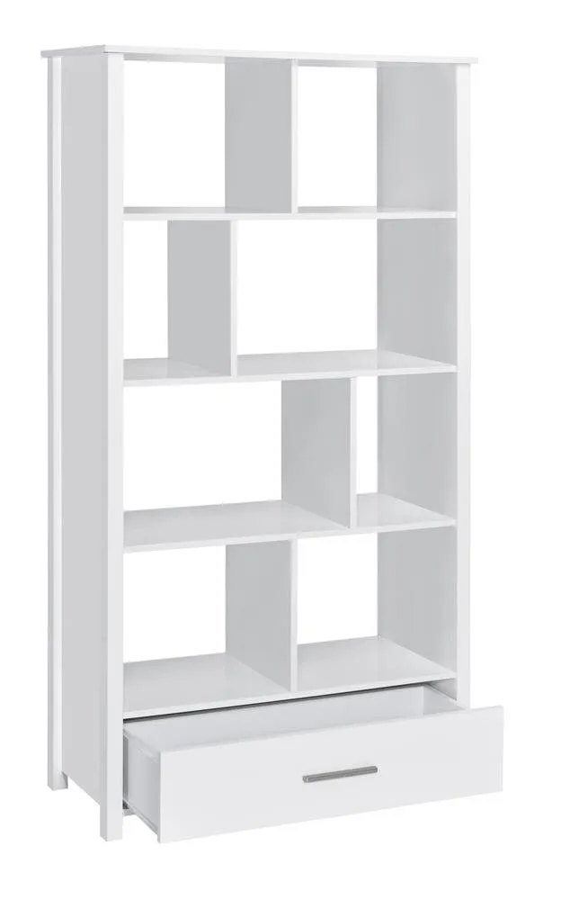 DYLAN BOOKCASE HIGH GLOSS WHITE