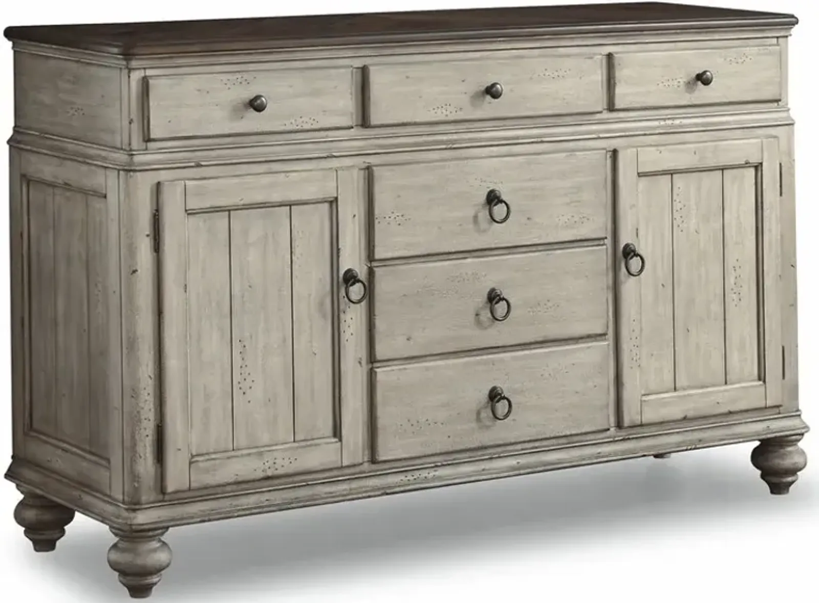 Flexsteel Plymouth Distressed Graywash Buffet