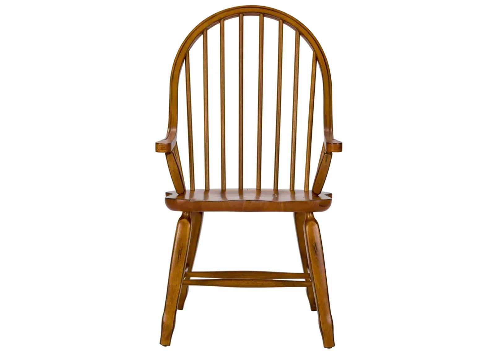 Liberty Furniture Treasures Rustic Oak Bow Back Arm Chair