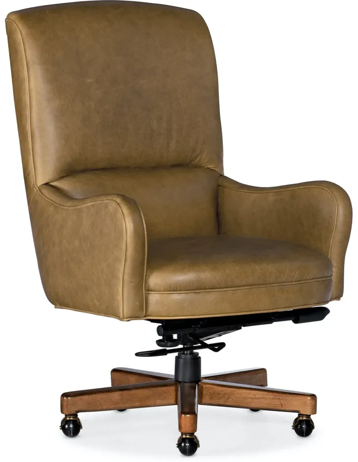 Hooker Furniture Dayton Executive Swivel Tilt Leather Office Chair