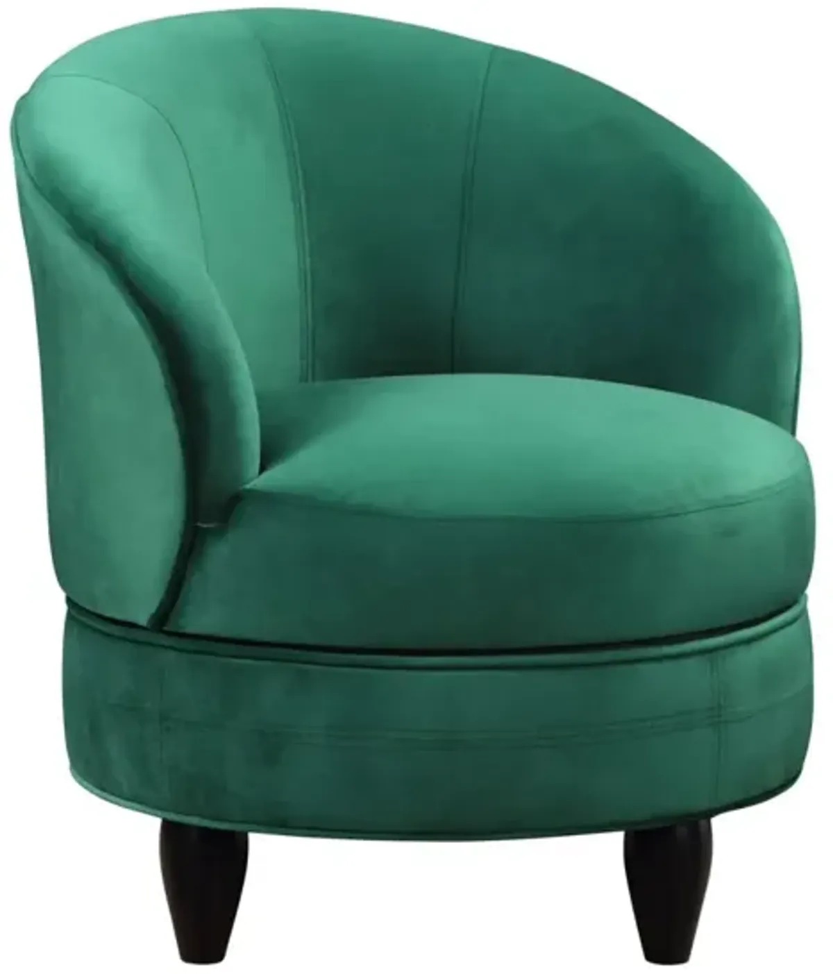 Steve Silver Sophia Accent Barrel Chair Green Velvet