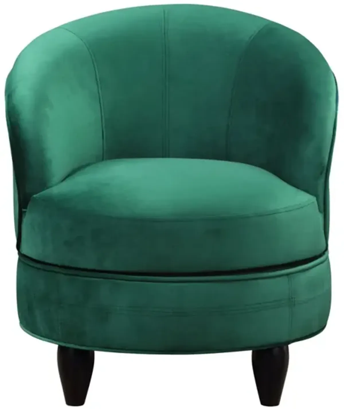 Steve Silver Sophia Accent Barrel Chair Green Velvet