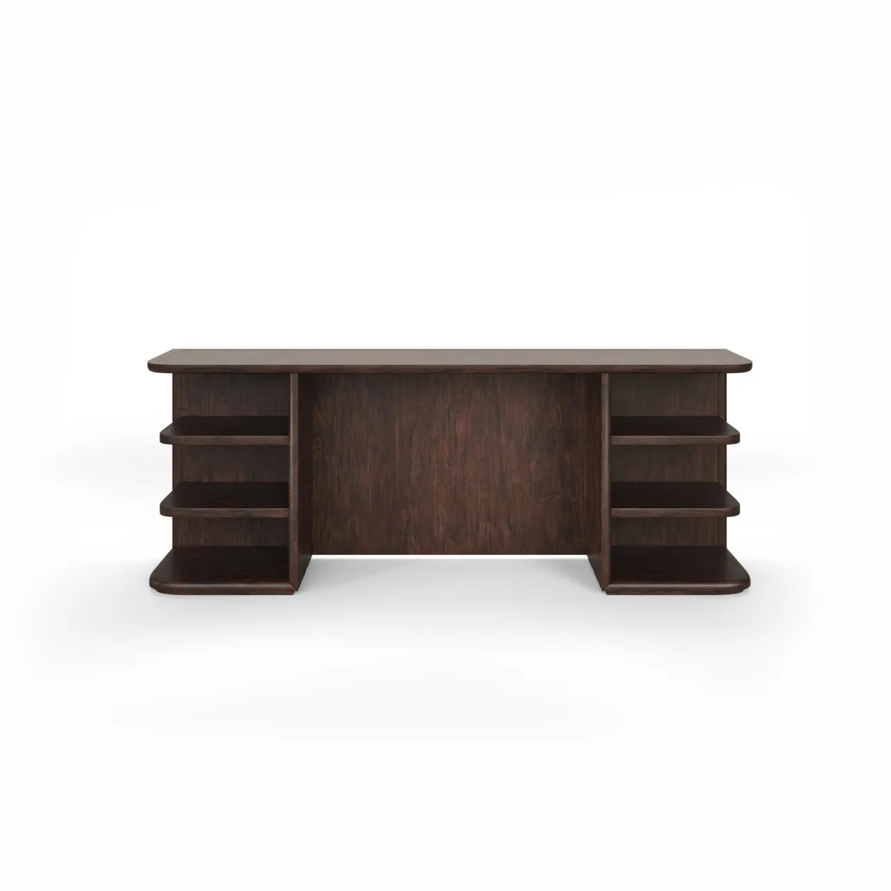 CANNELLO CONSOLE TABLE IN BRUNETTE (DARK BROWN WOOD FINISH)