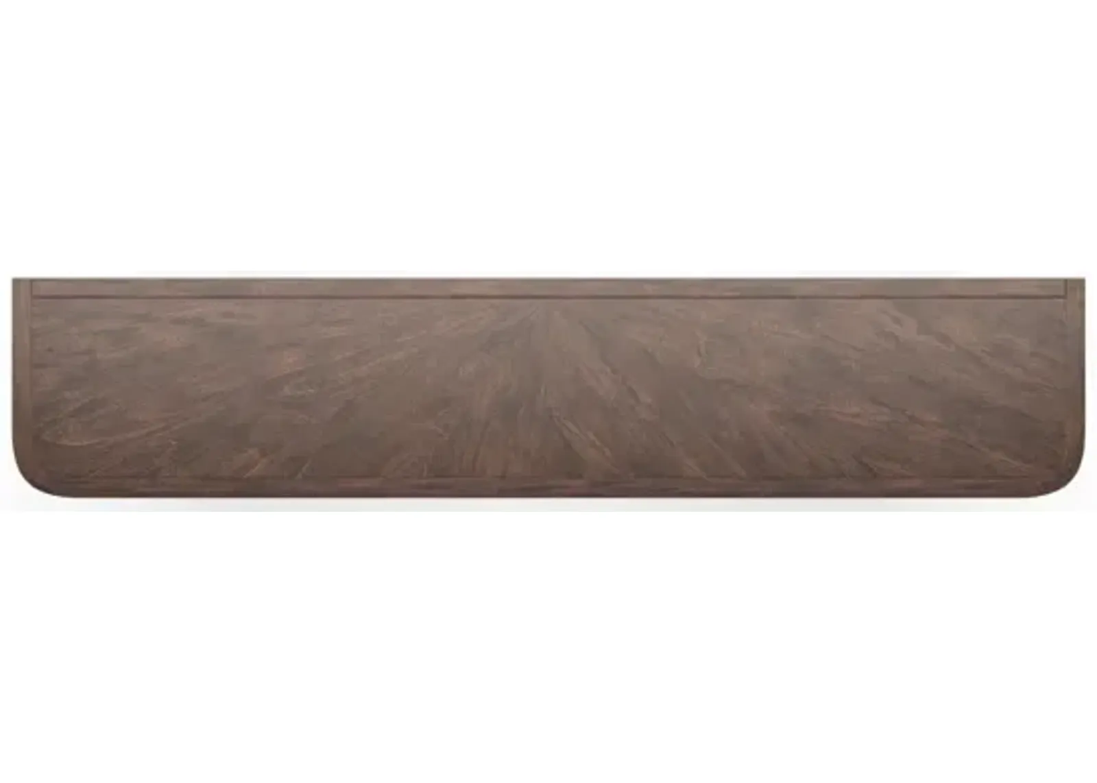 Casa Inspirata Cannello Console Table Brunette Dark Brown Wood Finish