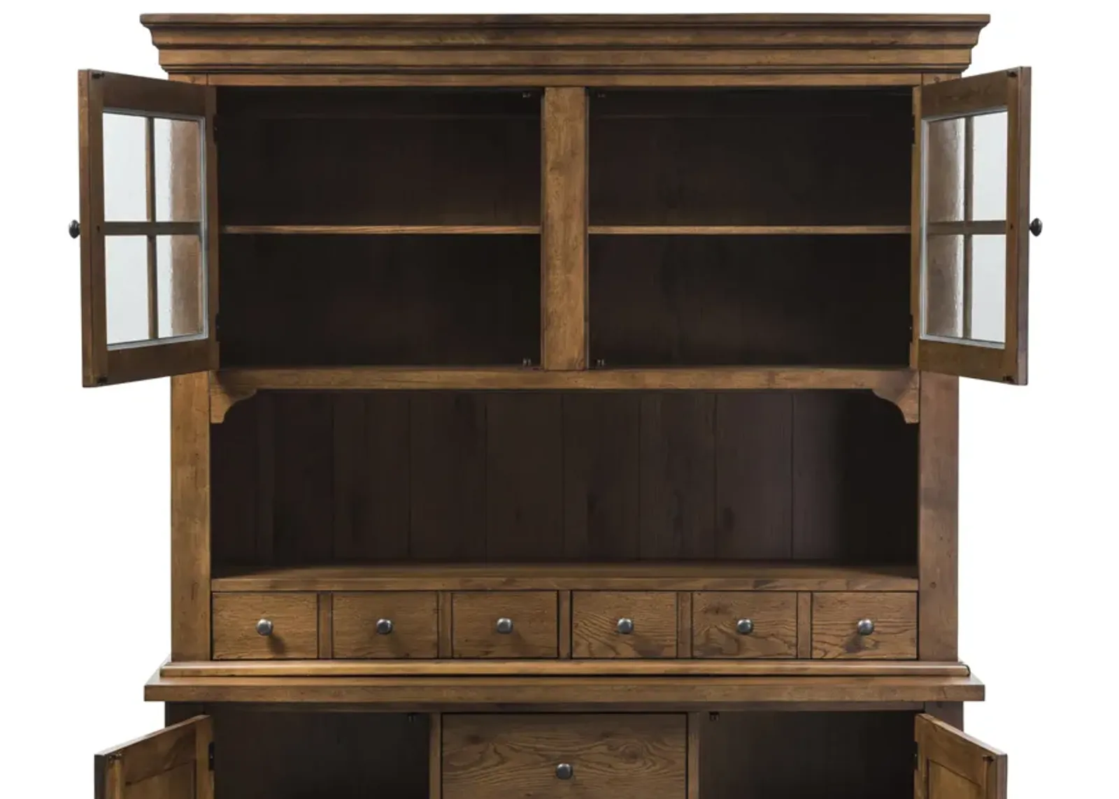 Liberty Furniture Hearthstone Rustic Oak Hutch