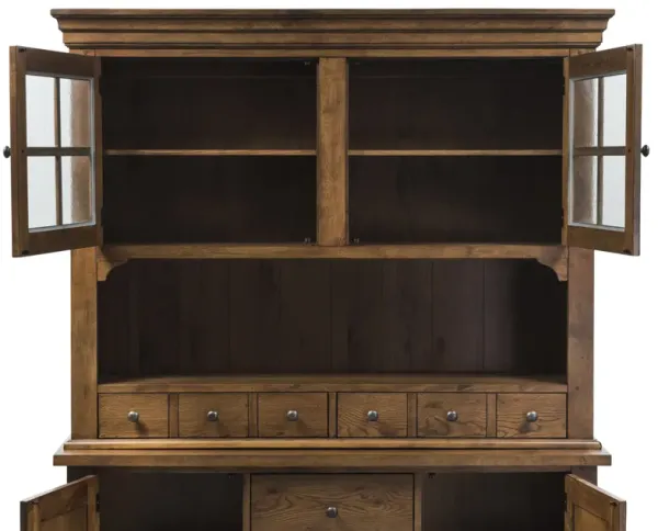 Liberty Furniture Hearthstone Rustic Oak Hutch