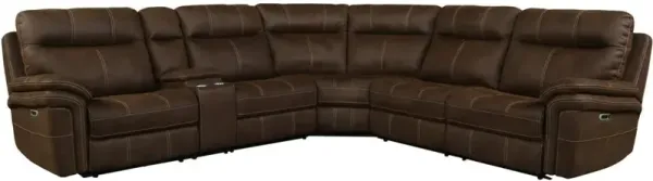 Parker House Mason Collection 6-Piece Sectional in Dark Kahula Color