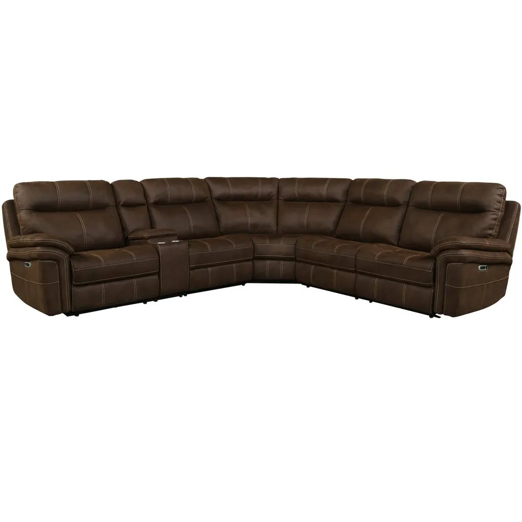 6PC SECTIONAL (811LPH 810 850 840 860 811RPH) DARK KAHLUA MASON