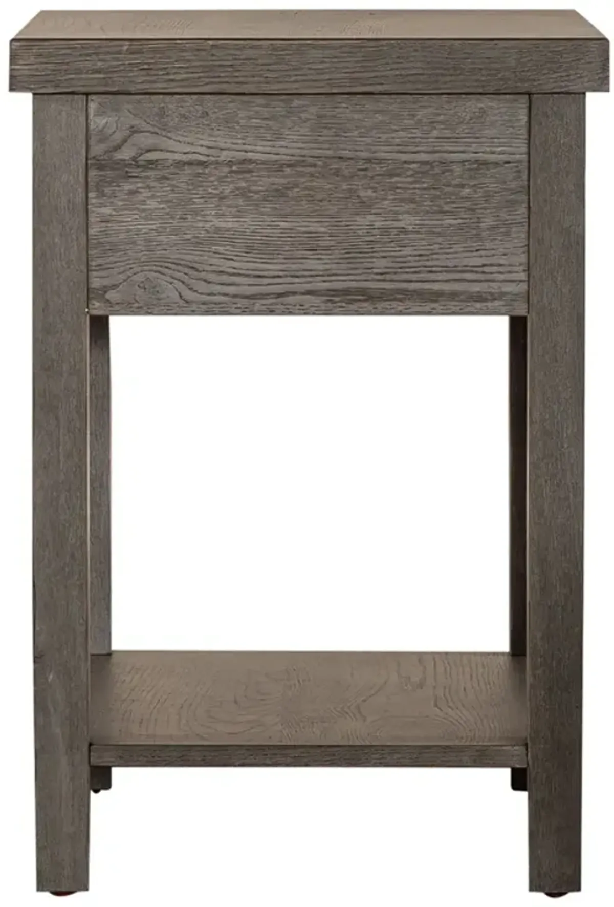 Liberty Furniture Modern Farmhouse Dusty Charcoal Side Table