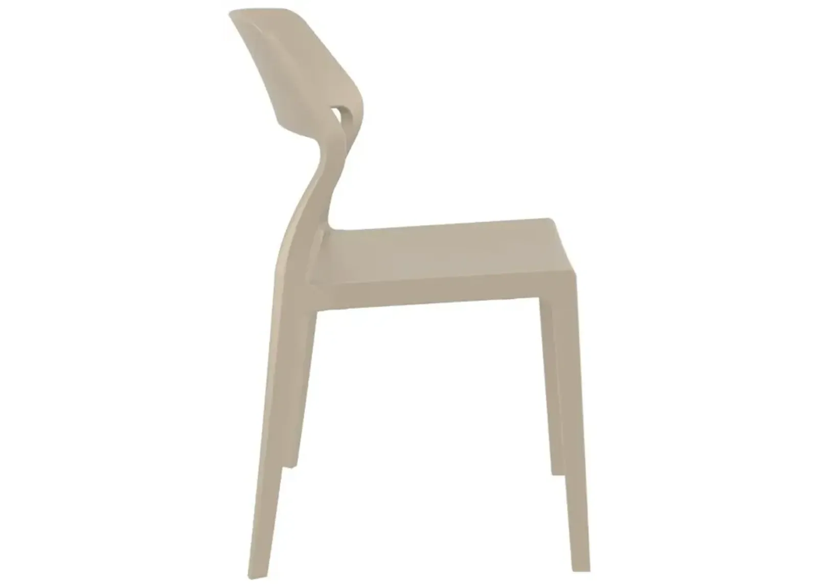 SNOW DINING CHAIR TAUPE