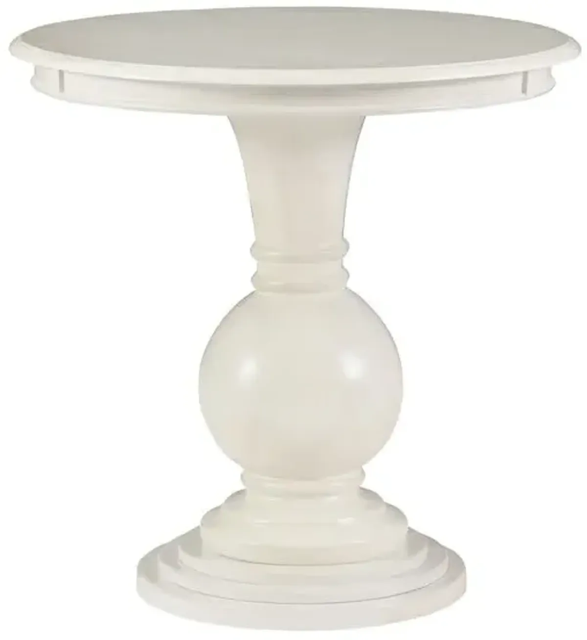 Powell Adeline Round Accent Table Cream